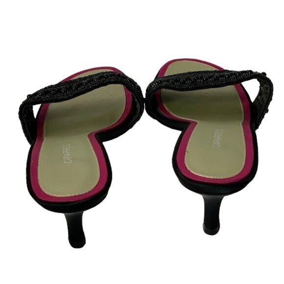 Caparros Sandal Slides With Beaded Strap Size 9.5 - Picture 2 of 3